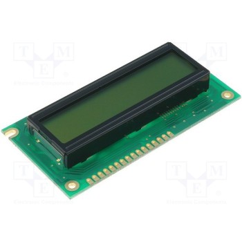 Дисплей LCD алфавитно-цифровой RAYSTAR OPTRONICS RC1602A-YHW-ESV