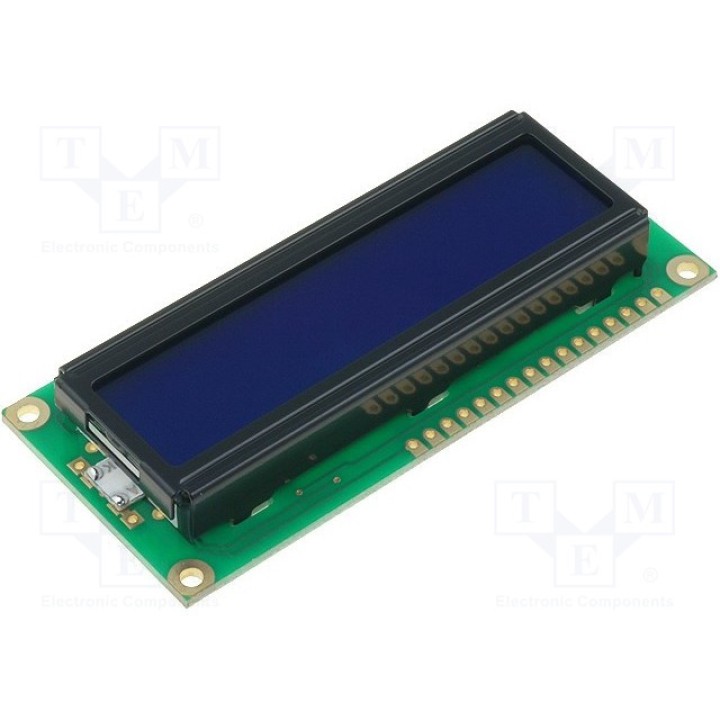 Дисплей LCD RAYSTAR OPTRONICS RC1602B-BIY-CSVD (RC1602B-BIY-CSVD)