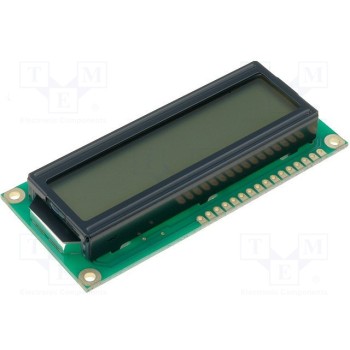 Дисплей LCD алфавитно-цифровой RAYSTAR OPTRONICS RC1602B-FHW-CSV