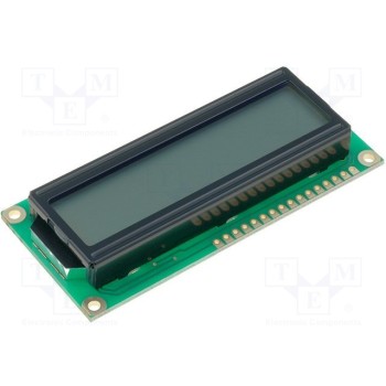 Дисплей LCD алфавитно-цифровой RAYSTAR OPTRONICS RC1602B-GHW-ESV