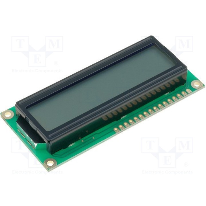 Дисплей LCD алфавитно-цифровой RAYSTAR OPTRONICS RC1602B-GHW-ESV (RC1602B-GHW-ESV)