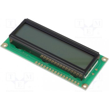 Дисплей LCD алфавитно-цифровой RAYSTAR OPTRONICS RC1602B-GHY-CSXD