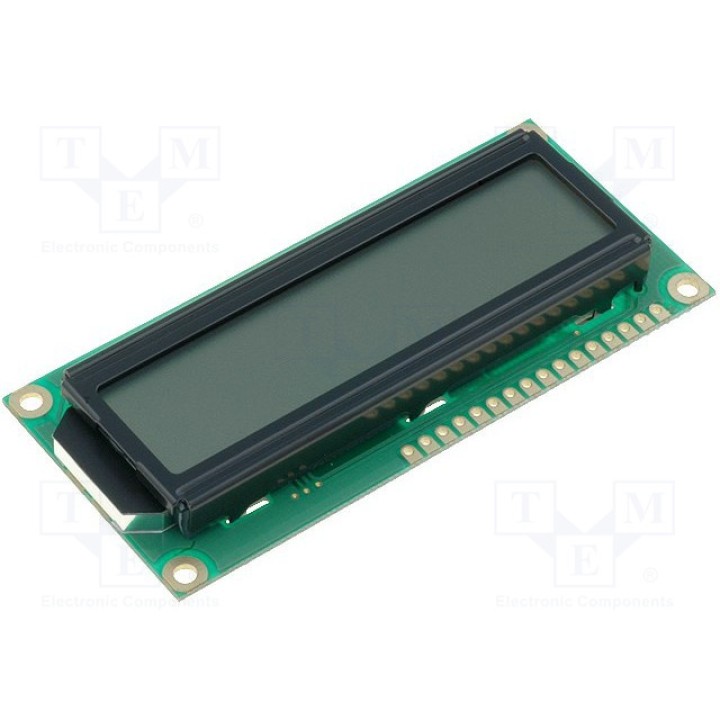 Дисплей LCD алфавитно-цифровой RAYSTAR OPTRONICS RC1602B2-FHW-ESV (RC1602B2-FHW-ESV)