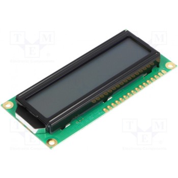Дисплей LCD алфавитно-цифровой RAYSTAR OPTRONICS RC1602B2-GHW-CSX