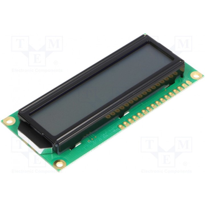 Дисплей LCD алфавитно-цифровой RAYSTAR OPTRONICS RC1602B2-GHW-CSX (RC1602B2-GHW-CSX)