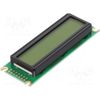 Дисплей LCD алфавитно-цифровой RAYSTAR OPTRONICS RC1602D-YHY-ESX