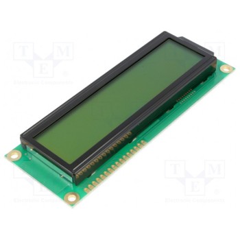 Дисплей LCD алфавитно-цифровой RAYSTAR OPTRONICS RC1602E-YHW-ESX