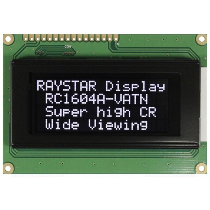 Дисплей LCD RAYSTAR OPTRONICS RC1604A-LLH-JWV (RC1604A-LLH-JWV)