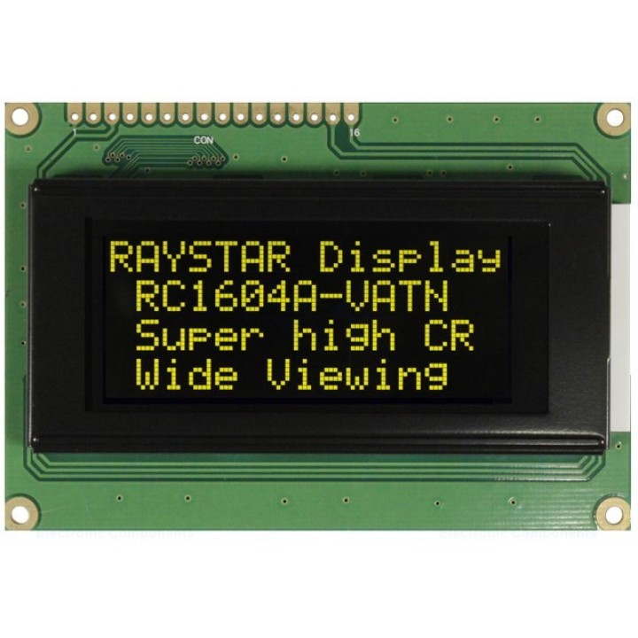 Дисплей LCD RAYSTAR OPTRONICS RC1604A-LLY-JWVE (RC1604A-LLY-JWVE)