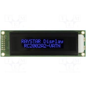 Дисплей LCD алфавитно-цифровой RAYSTAR OPTRONICS RC2002A2-LLB-JSVE