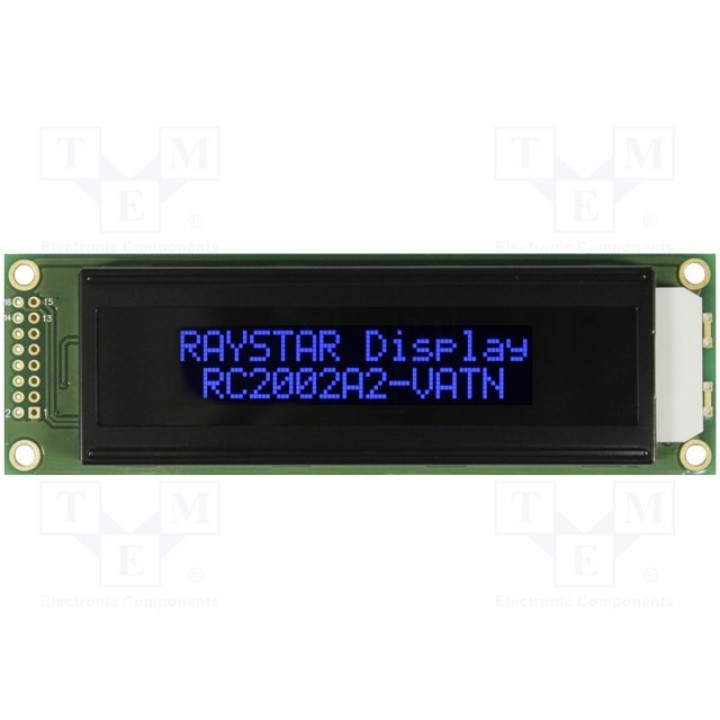 Дисплей LCD алфавитно-цифровой RAYSTAR OPTRONICS RC2002A2-LLB-JSVE (RC2002A2-LLB-JSVE)