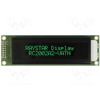Дисплей LCD алфавитно-цифровой RAYSTAR OPTRONICS RC2002A2-LLG-JSVE
