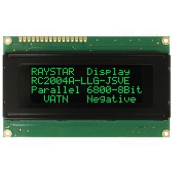 Дисплей LCD RAYSTAR OPTRONICS RC2004A-LLG-JSVE