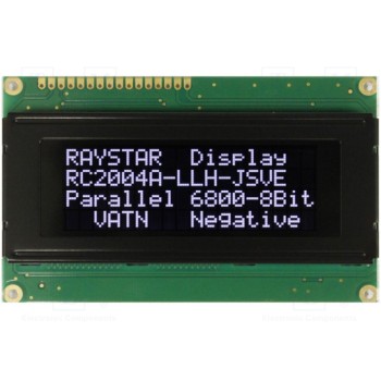 Дисплей LCD RAYSTAR OPTRONICS RC2004A-LLH-JSV