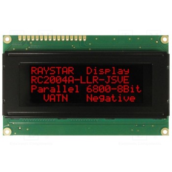Дисплей LCD RAYSTAR OPTRONICS RC2004A-LLR-JSVE