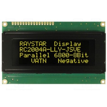 Дисплей LCD RAYSTAR OPTRONICS RC2004A-LLY-JSVE