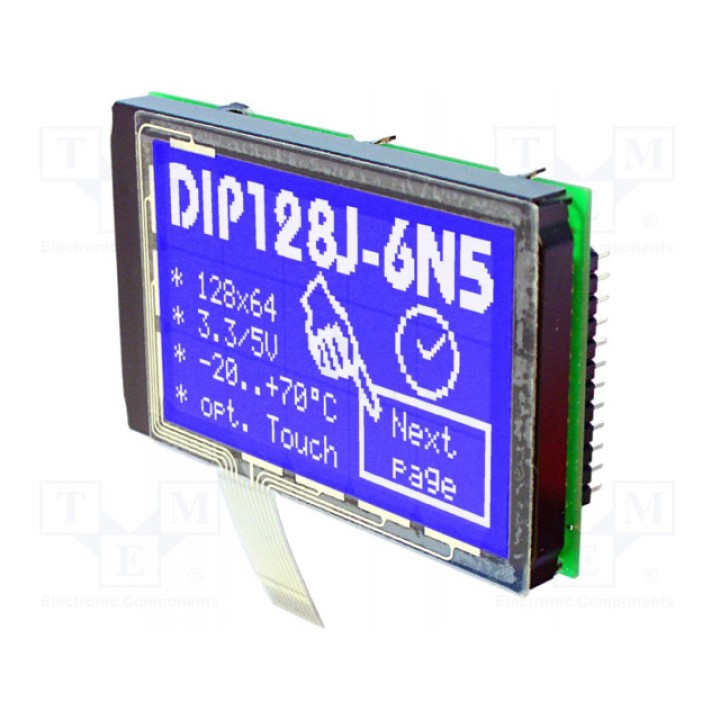 Дисплей lcd графический ELECTRONIC ASSEMBLY EA DIP128-6N5LWT (EADIP128-6N5LWT)