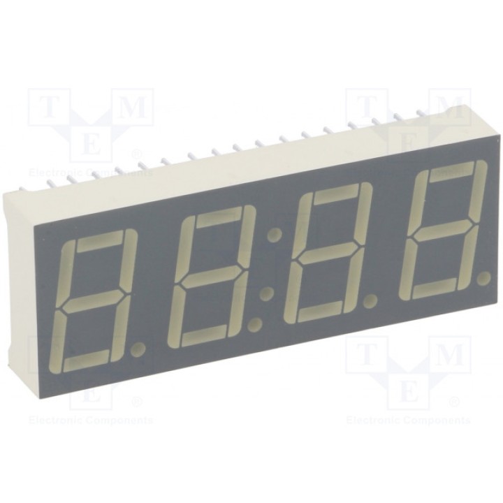 Дисплей LED 7-сегментный 14мм KINGBRIGHT ELECTRONIC CC56-11EWA (CC56-11EWA)