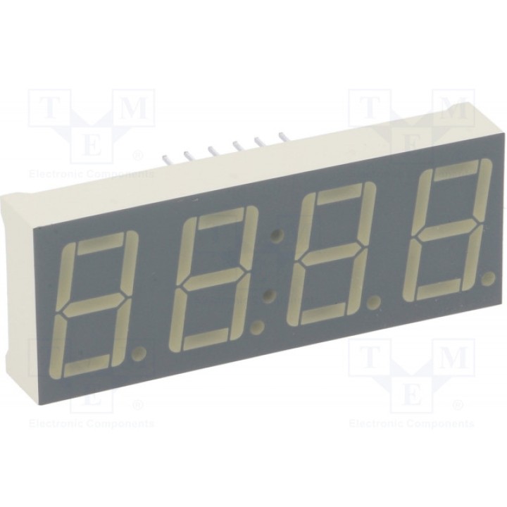 Дисплей LED 7-сегментный 14мм KINGBRIGHT ELECTRONIC CC56-21SRWA (CC56-21SRWA)