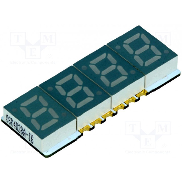 Дисплей LED 7-сегментный 7мм OPTOSUPPLY OSK4028A-IG (OSK4028A-IG)