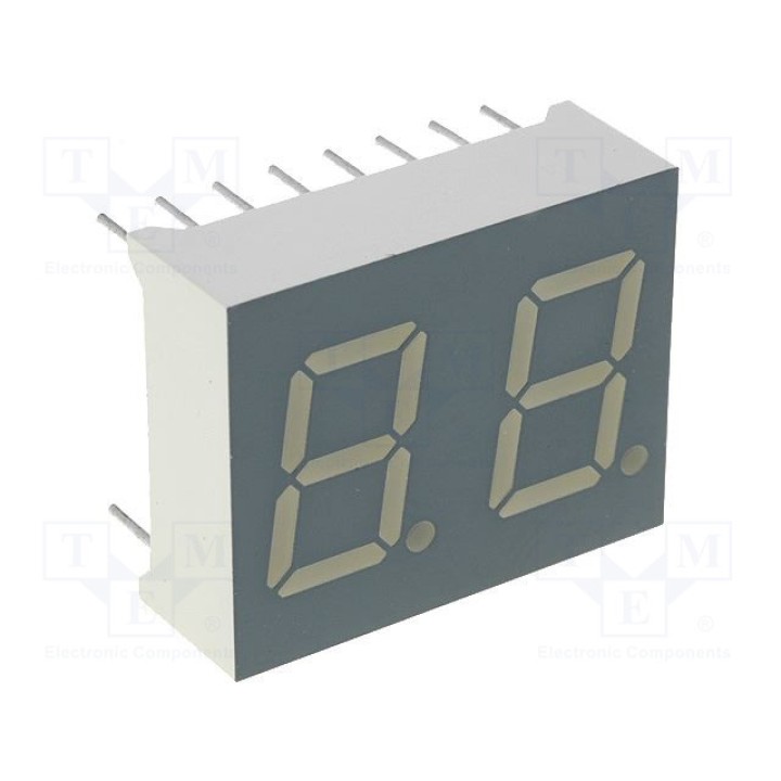 Дисплей led 7-сегментный KINGBRIGHT ELECTRONIC DA04-11HWA (DA04-11HWA)