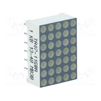 Дисплей LED матрица 5x7 KINGBRIGHT ELECTRONIC TA07-11GWA