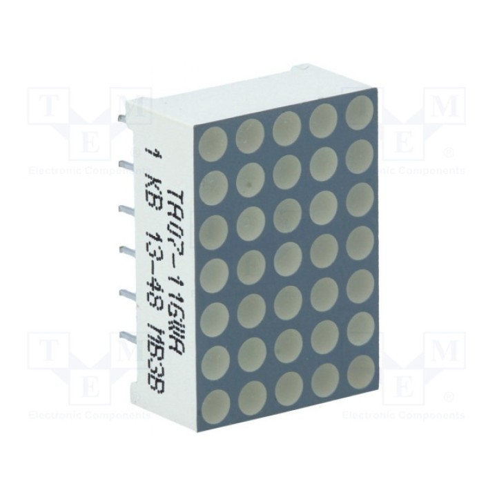 Дисплей LED матрица 5x7 KINGBRIGHT ELECTRONIC TA07-11GWA (TA07-11GWA)