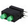 LED в корпусе зеленый 3мм MENTOR 1801.8831 (1801.8831)