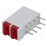 LED в корпусе красный 18мм Кол-во диод 4 SIGNAL-CONSTRUCT DBI02300