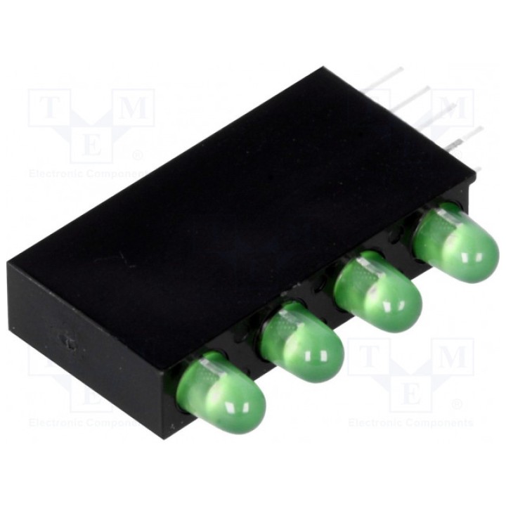 LED в корпусе зеленый 3мм LUCKY LIGHT H30D-4GD (H30D-4GD)