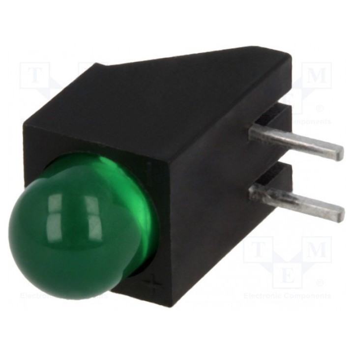 LED в корпусе зеленый 5мм KINGBRIGHT ELECTRONIC L-1503CB1LGD (L-1503CB-1LGD)
