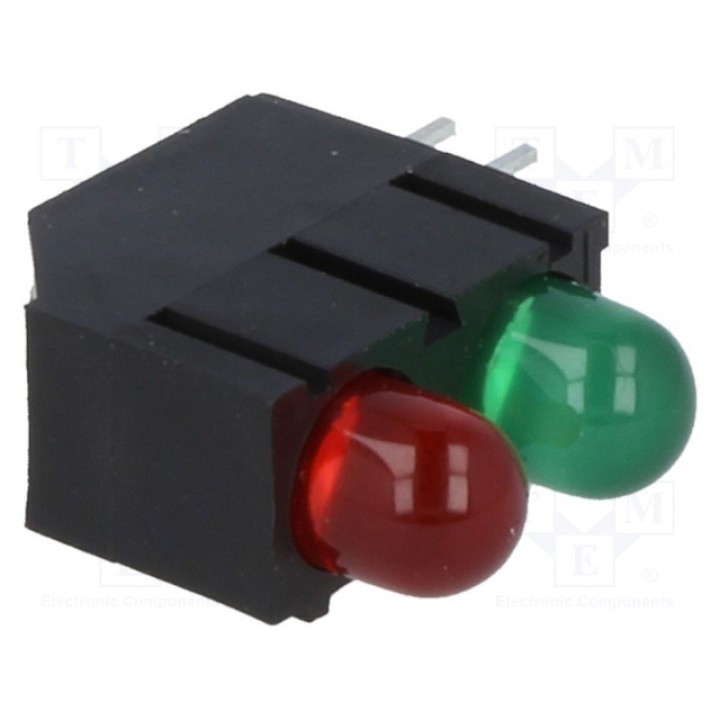 LED в корпусе красный/зеленый KINGBRIGHT ELECTRONIC L-1503EB1I1GD (L-1503EB-1I1GD)