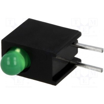 LED в корпусе зеленый 3мм KINGBRIGHT ELECTRONIC L-7104EW-1GD