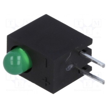 LED в корпусе зеленый 3мм KINGBRIGHT ELECTRONIC L-710A8CB-1GD