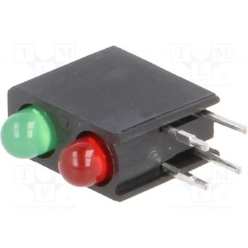 LED в корпусе красный/зеленый KINGBRIGHT ELECTRONIC L-710A8FG-1G1ID