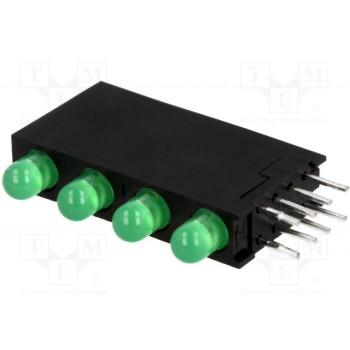 LED в корпусе зеленый 3мм KINGBRIGHT ELECTRONIC L-710A8SB-4GD
