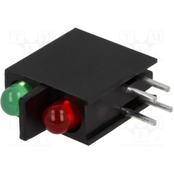 LED в корпусе красный/зеленый KINGBRIGHT ELECTRONIC L-934FN-1G1ID