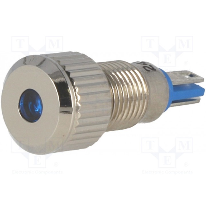 Индикаторная лампа LED плоский ONPOW GQ8F-DB24 (GQ8F-D-B-24)