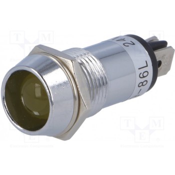 Индикаторная лампа LED вогнутый SCI ILL16-24Y