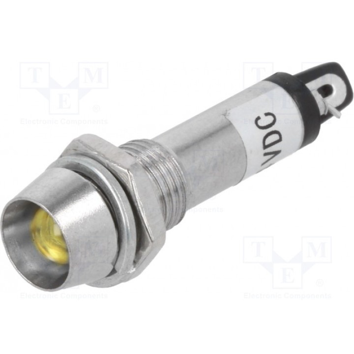 Индикаторная лампа LED вогнутый NINIGI IND8-24Y-B (IND8-24Y-B)