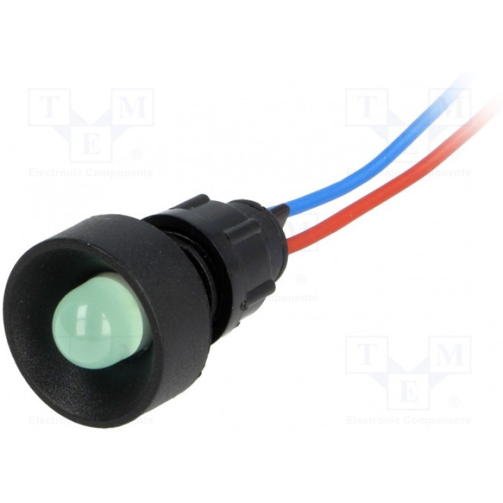 Индикаторная лампа LED вогнутый POLAM-ELTA LG-D10-12ACDC (LG-D10-12AC-DC)