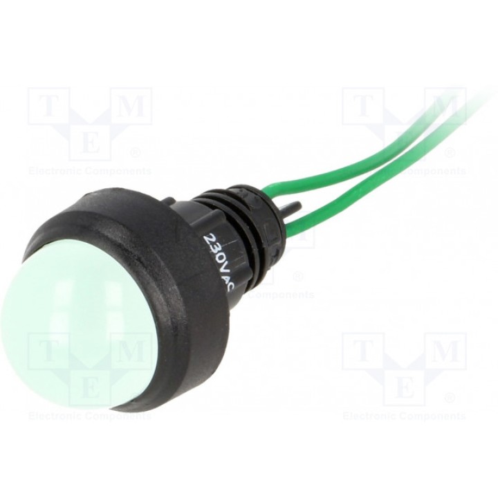 Индикаторная лампа LED выпуклый POLAM-ELTA LG-D20-230AC (LG-D20-230AC)
