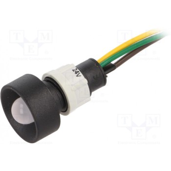 Индикаторная лампа LED вогнутый POLAM-ELTA LGY-D10-24AC-DCWK