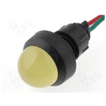 Индикаторная лампа LED выпуклый ELPROD LKD12-24-Y