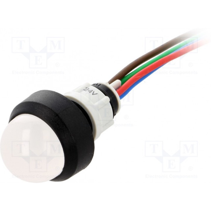 Индикаторная лампа LED выпуклый POLAM-ELTA LRGB-D20-24ACDCWK (LRGB-D20-24AC-DCWK)