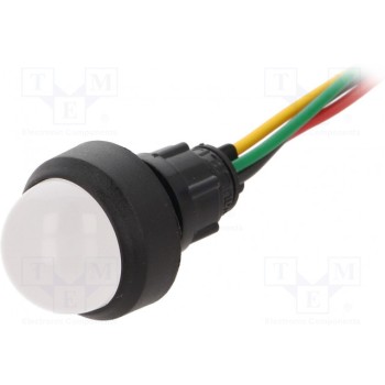 Индикаторная лампа LED выпуклый POLAM-ELTA LRGY-D20-230ACWK