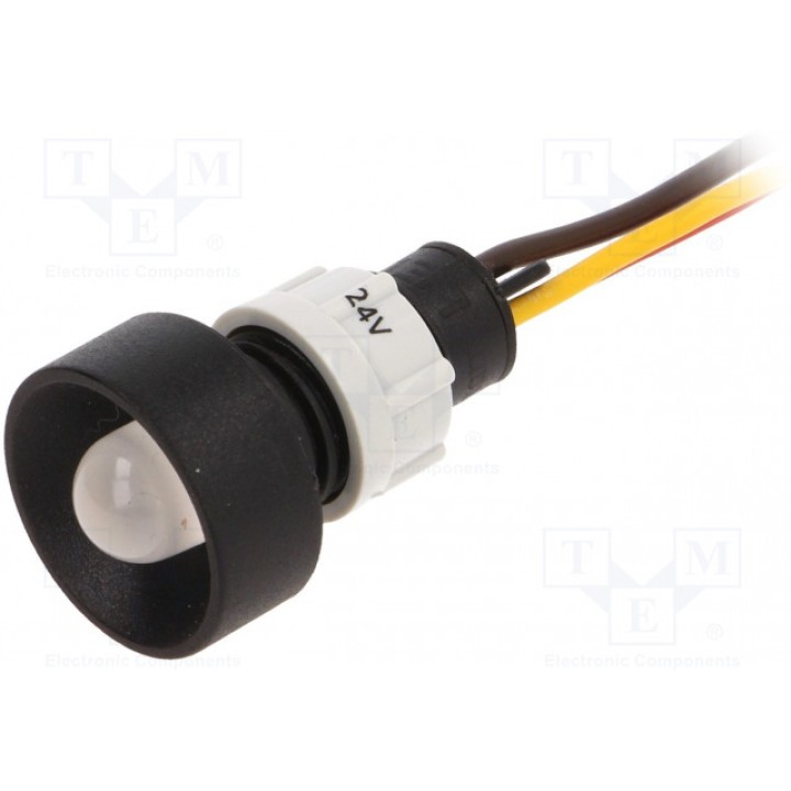 Индикаторная лампа LED вогнутый POLAM-ELTA LRY-D10-24ACDCWK (LRY-D10-24AC-DCWK)