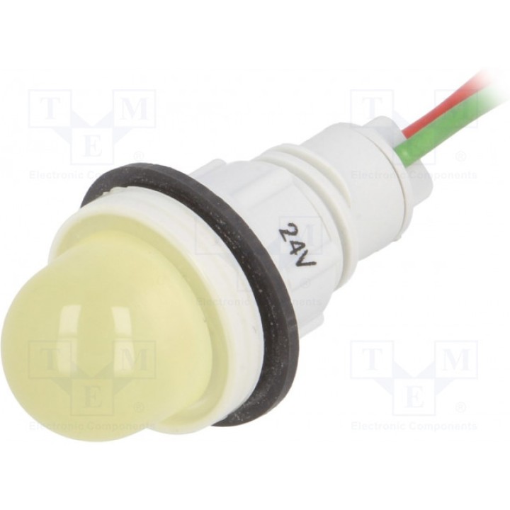 Индикаторная лампа LED выпуклый POLAM-ELTA LY-D16H-24ACDC (LY-D16H-24AC-DC)