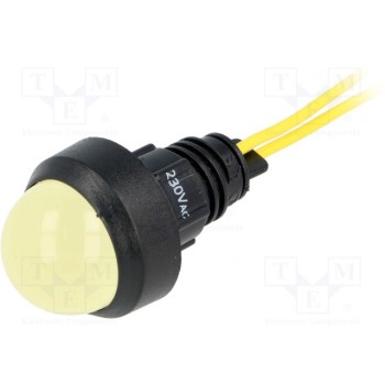 Индикаторная лампа LED выпуклый POLAM-ELTA LY-D20-230AC