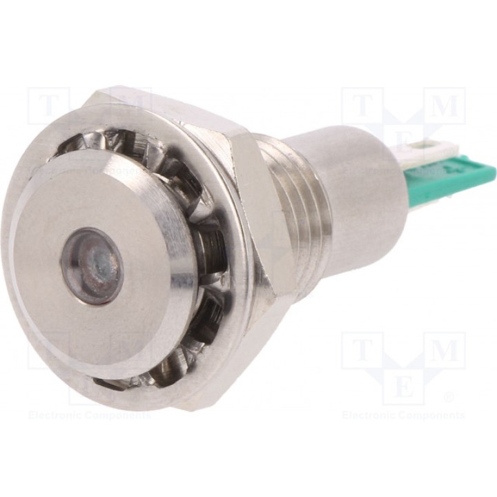 Индикаторная лампа led плоский BULGIN DX0505GN12 (DX0505/GN/12)